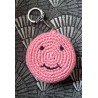 Porte-clés au crochet "Smiley Rose"