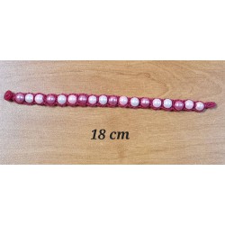 Bracelets perles roses et...