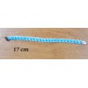 Bracelets perles bleues et coton