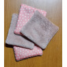 Lingettes bébé réutilisables - Rose