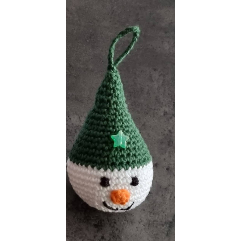 Suspension de Noël "Lutin au Bonnet vert"