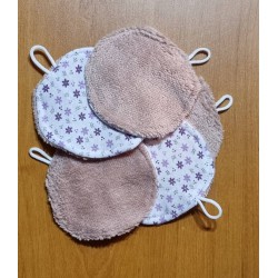 Lot de 5 Lingettes démaquillantes réutilisables